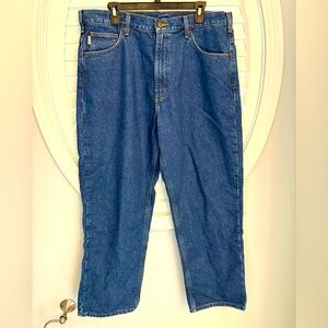 Vintage men’s‎ Carhartt flannel lined denim jeans size 38 x 30
